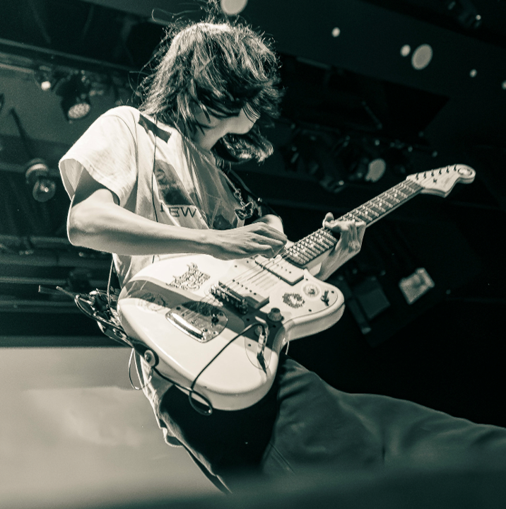 Image of a Music Vox member performing at an event